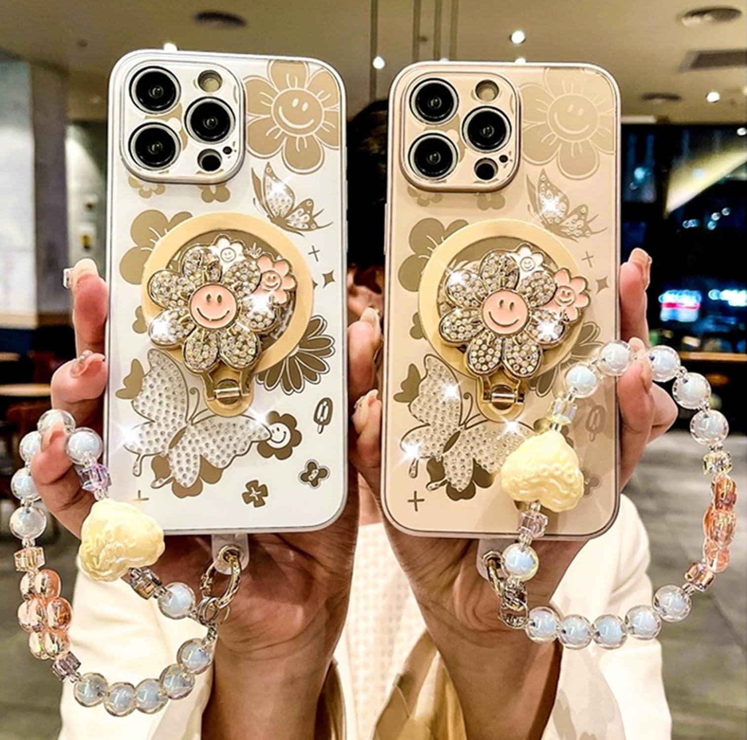 for iPhone 16 Pro Max Bling Case for Women [Compatible with